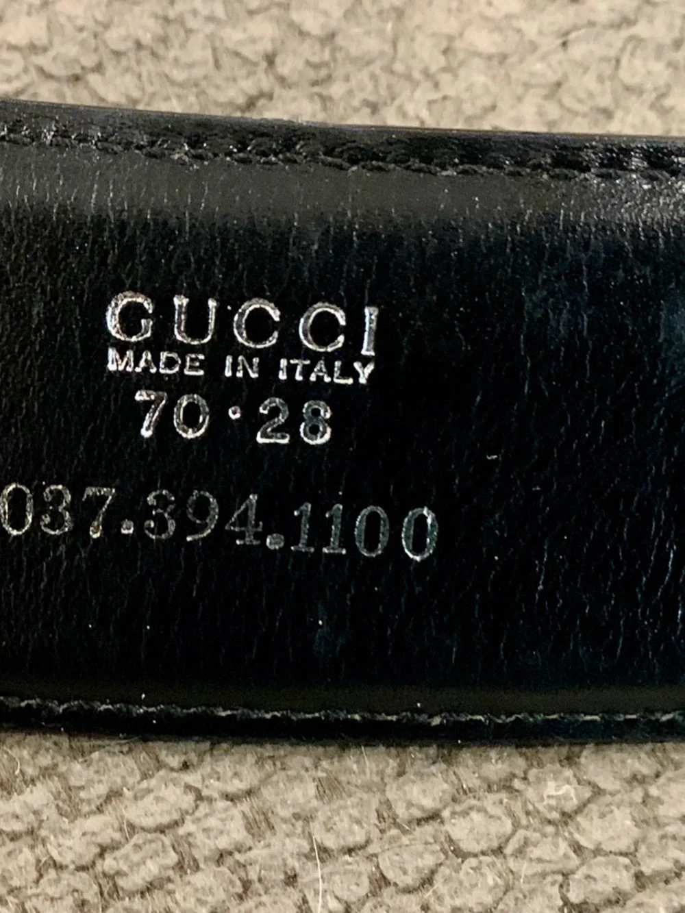 Gucci Black Leather Belt with Silver Horse-bit Buckle